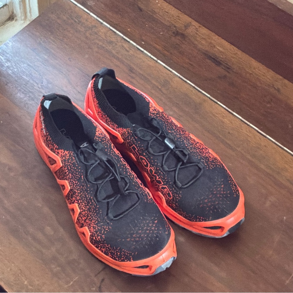 Black and Orange Trail runner athletic Shoes Men’s 11